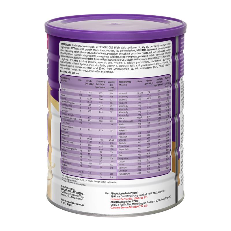 abbot pediasure (1-10yrs) 850g