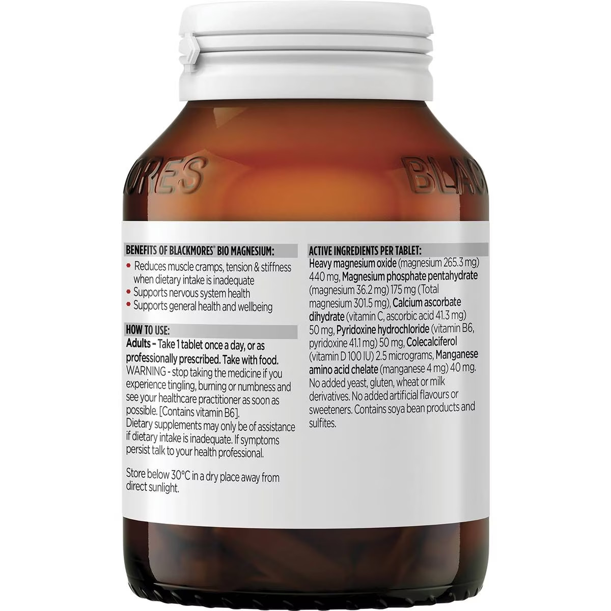 blackmores bio magnesium 150t