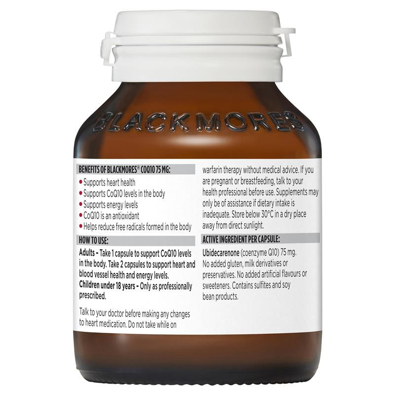 blackmores coq10 75mg 90c