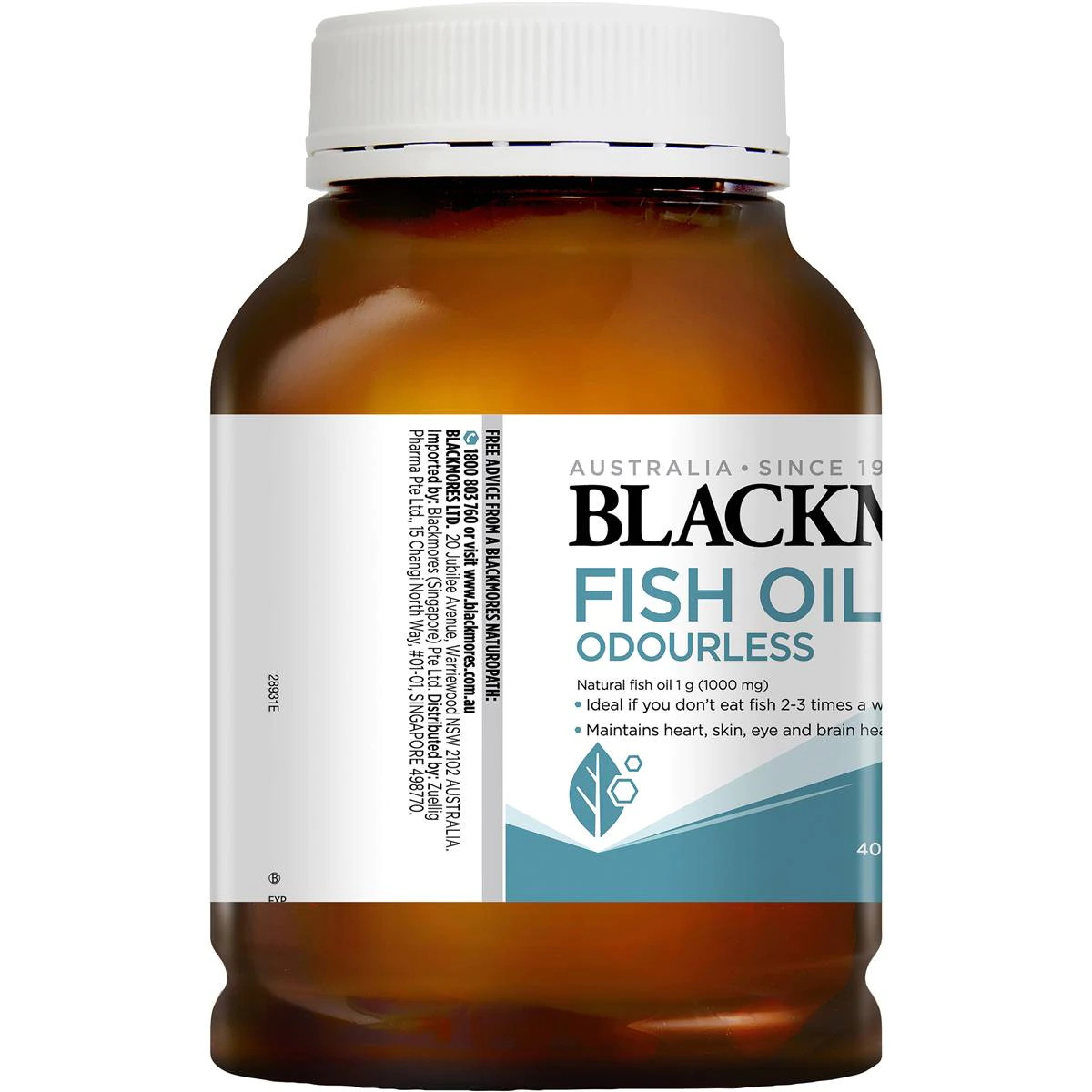 blackmores fish oil 1000mg (400c) odourless