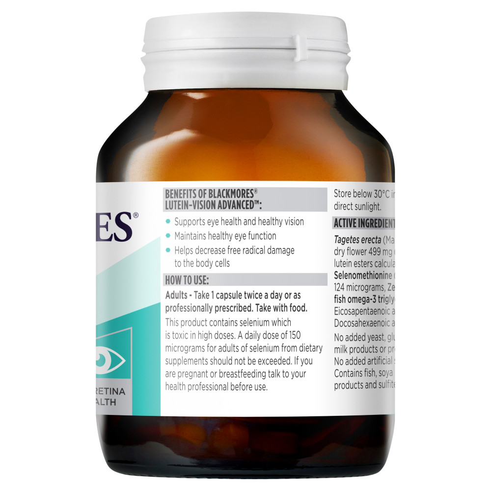 blackmores lutein vision advanced 60c