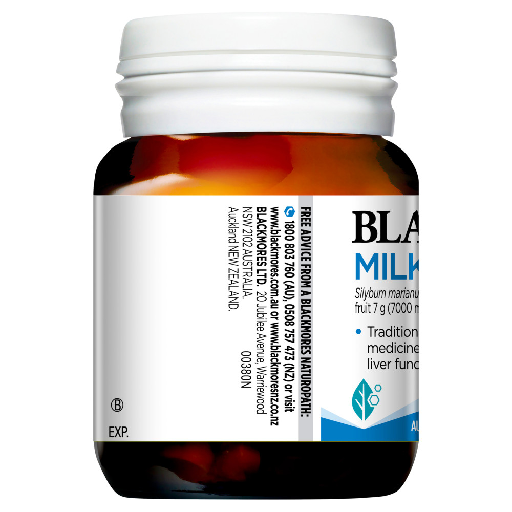 blackmores milk thistle liver health 42t