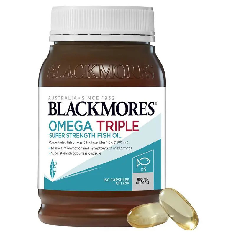 blackmores omega triple high strength fish oil 150c||