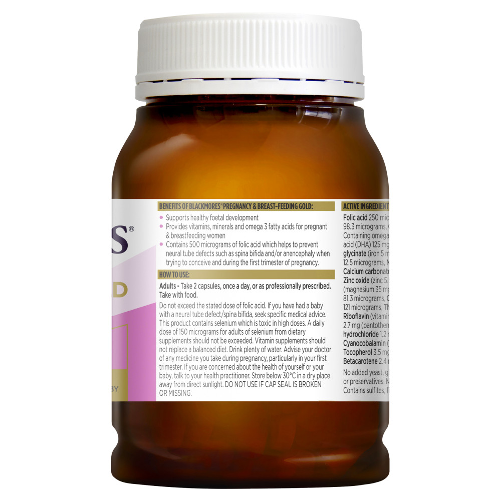 blackmores pregnancy breastfeeding gold 180c