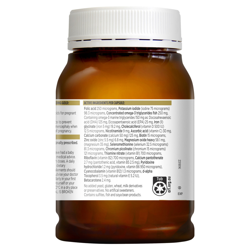 blackmores pregnancy breastfeeding gold 180c