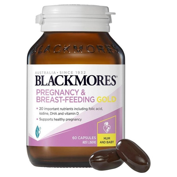 blackmores pregnancy breastfeeding gold 60c||