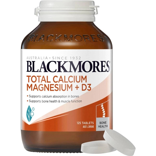 blackmores total calcium magnesium d3 125t||