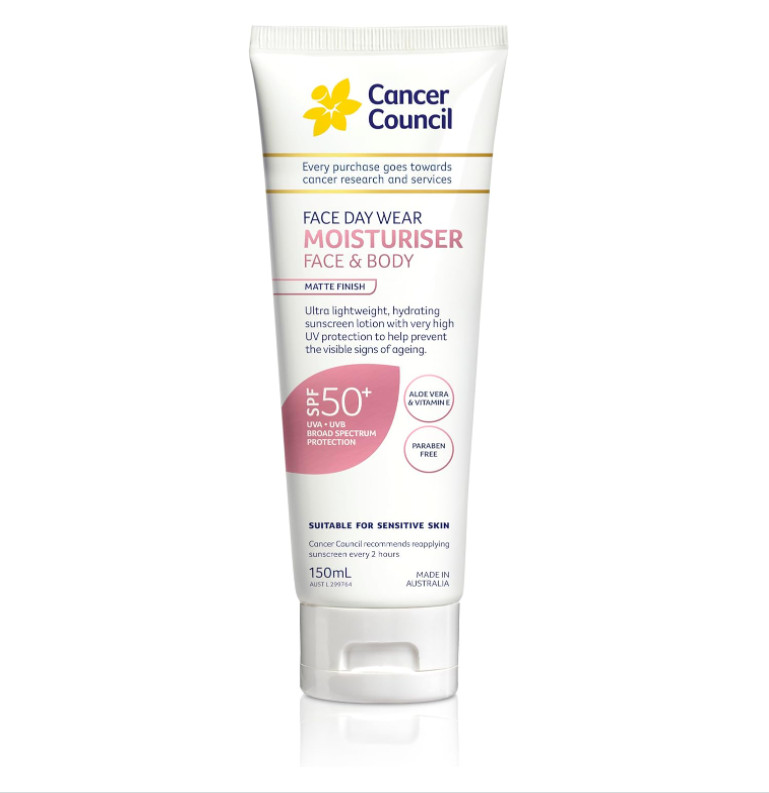 cancer council face wear matte spf50150ml tube (hồng)
