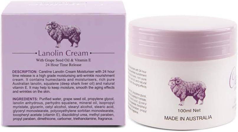 careline lanolin cream 100ml (purple)|||