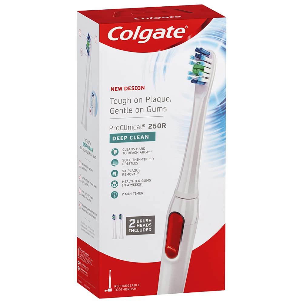 colgate proclinical 250r deep clean rechargeable electric toothbrush