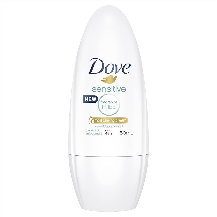 dove sensitive roll-on deodorant - 50ml