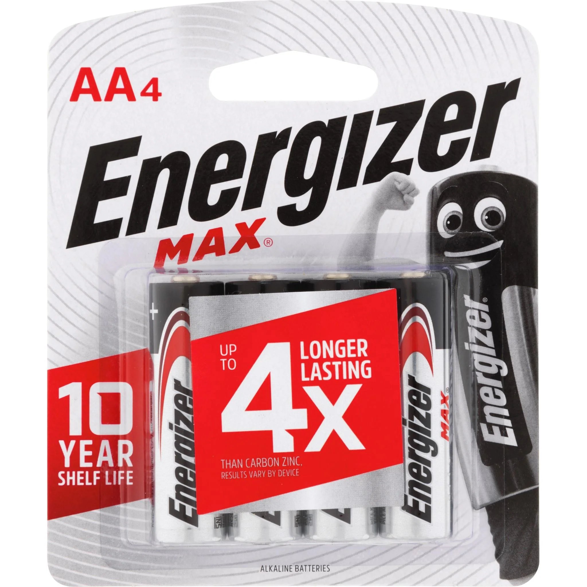 energizer max aa batteries 4 pack