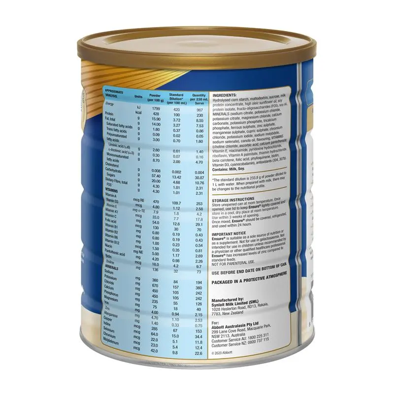abbot ensure 800g