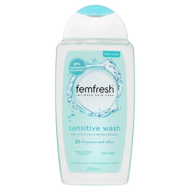 femfresh sensitive wash (blue)|
