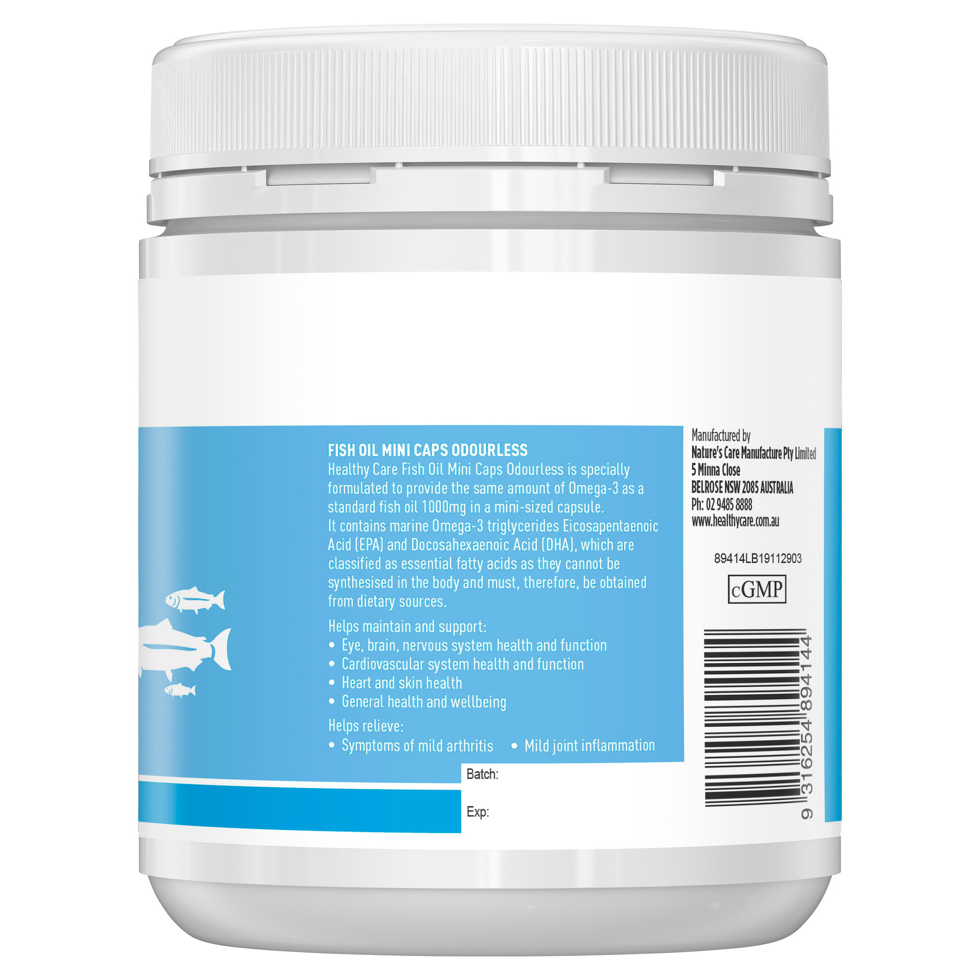 healthy care fish oil mini caps 400c