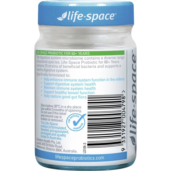 lifespace probiotic for 60 years 40c
