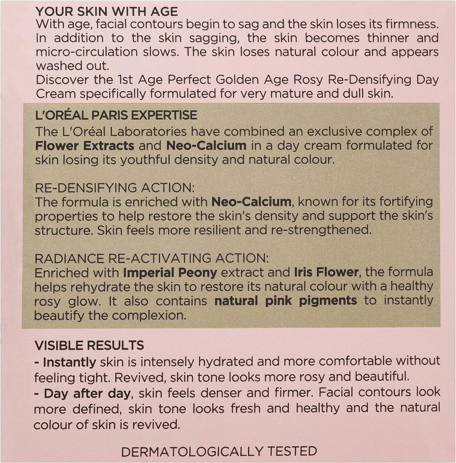 loreal age perfect golden age cream day