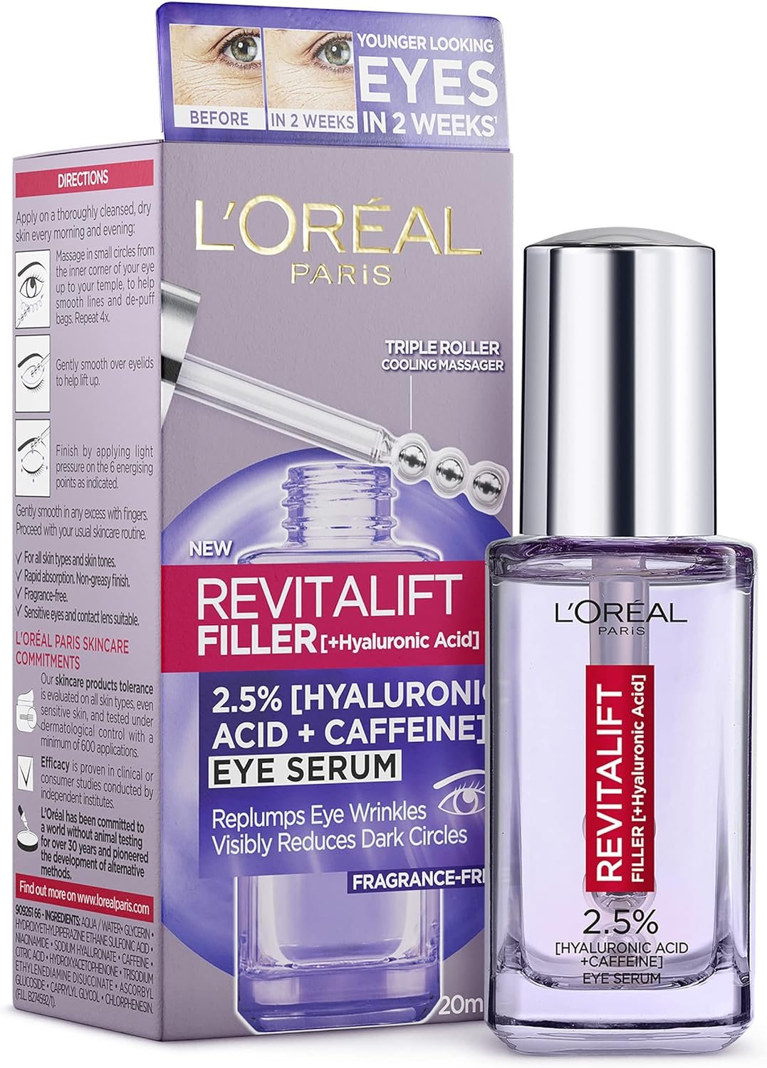 loreal revitalift filler eye serum