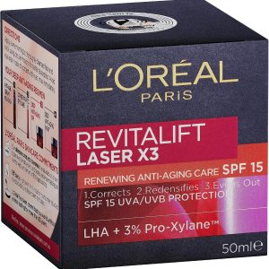 loreal revitalift laser x3 day spf 15 cream