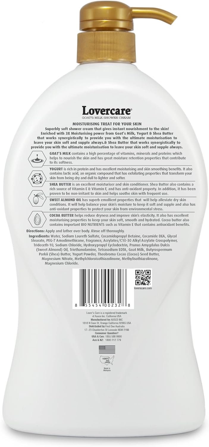 lovercare shower cream almond oil