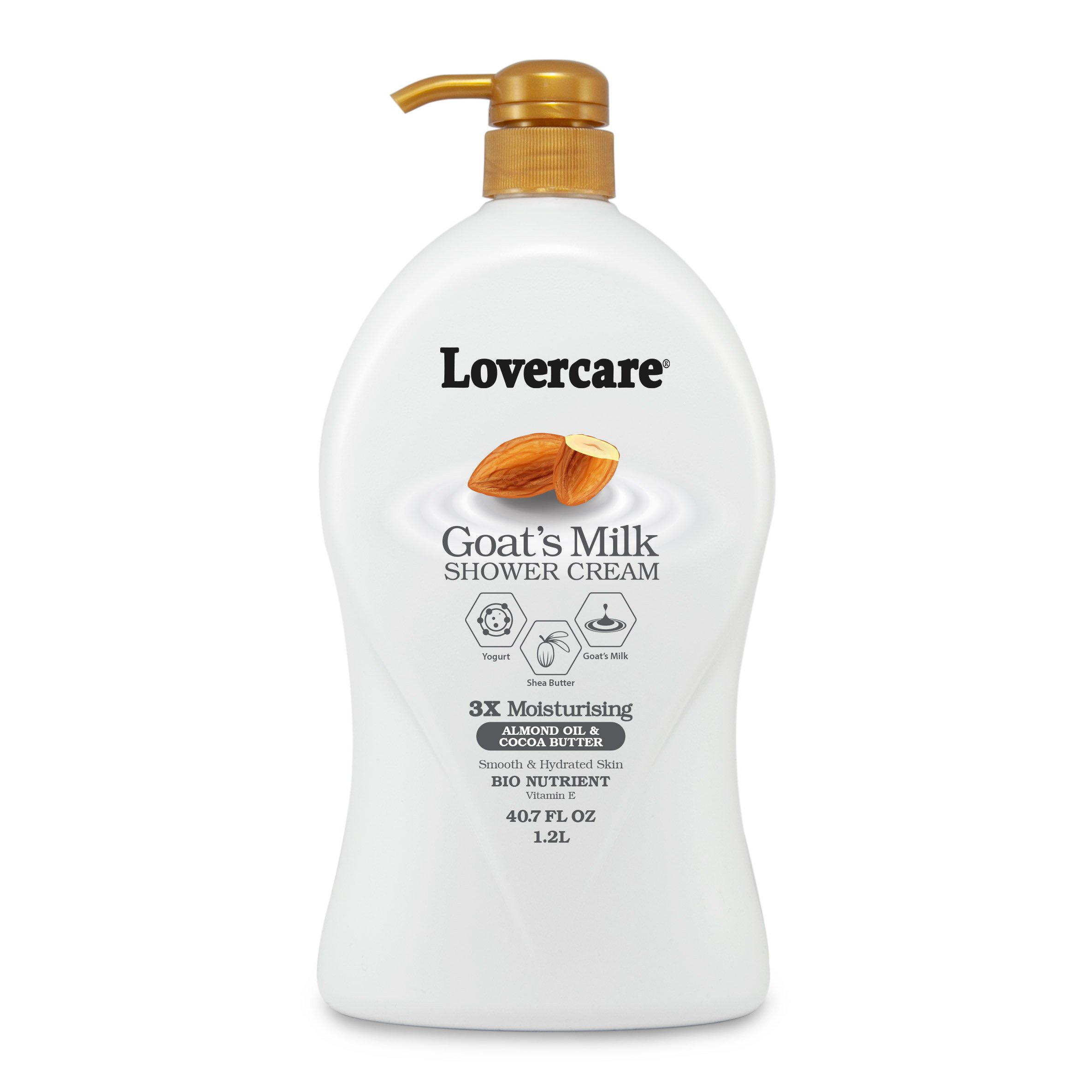 lovercare shower cream almond oil|