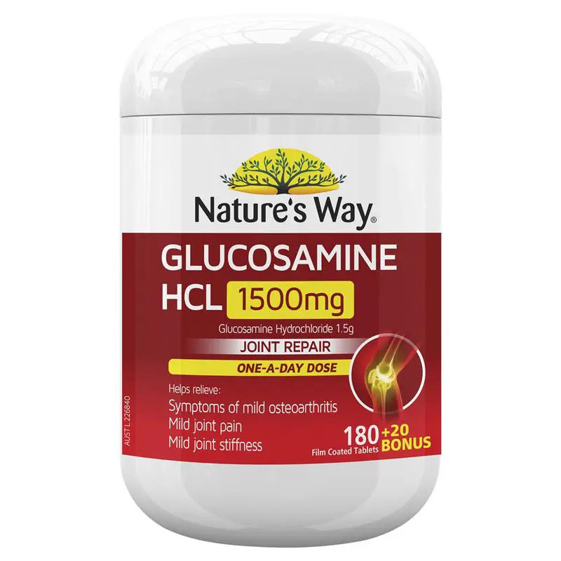 nature way glucosamine hcl 1500mg 200t