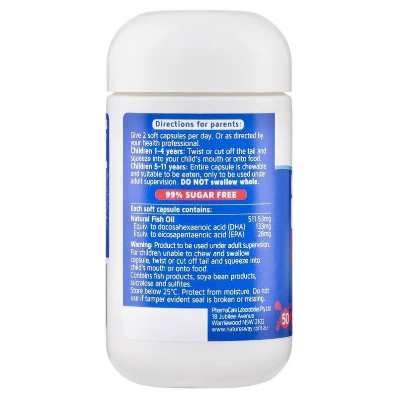 nature way kids smart bursts multivitamin omega 3 chewable 50c