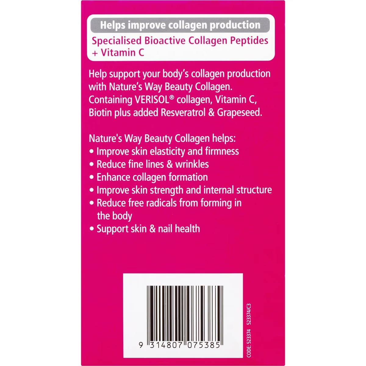 nature way beauty collagen 120t (expiry 9/26)