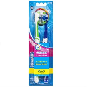 oral b toothbrush 5 way clean 2 pack