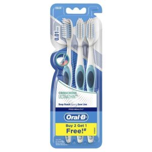 oral b toothbrush crisscross ultrathin 3 pack