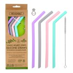 reusable jumbo silicone straws