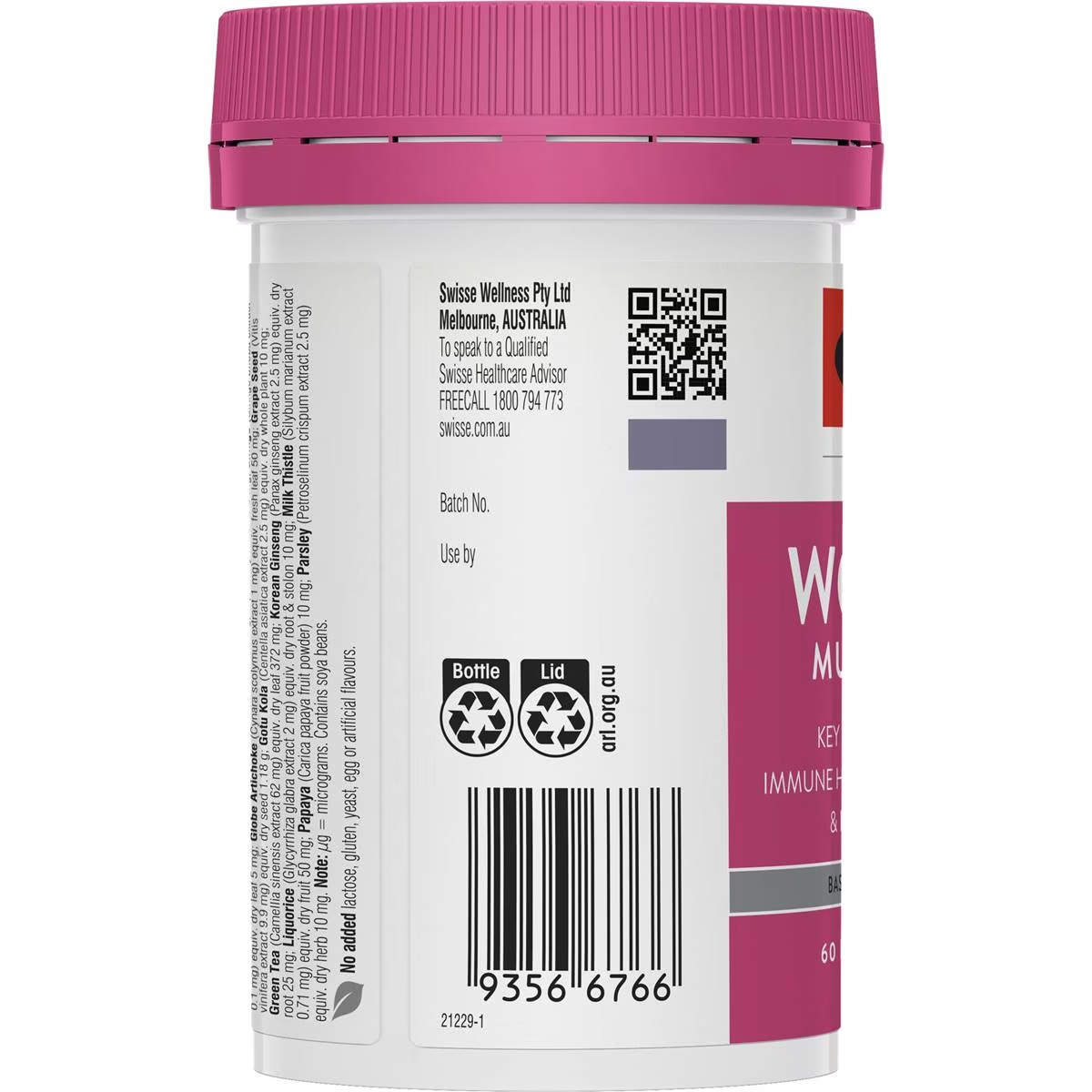 swisse women multivitamin 60t