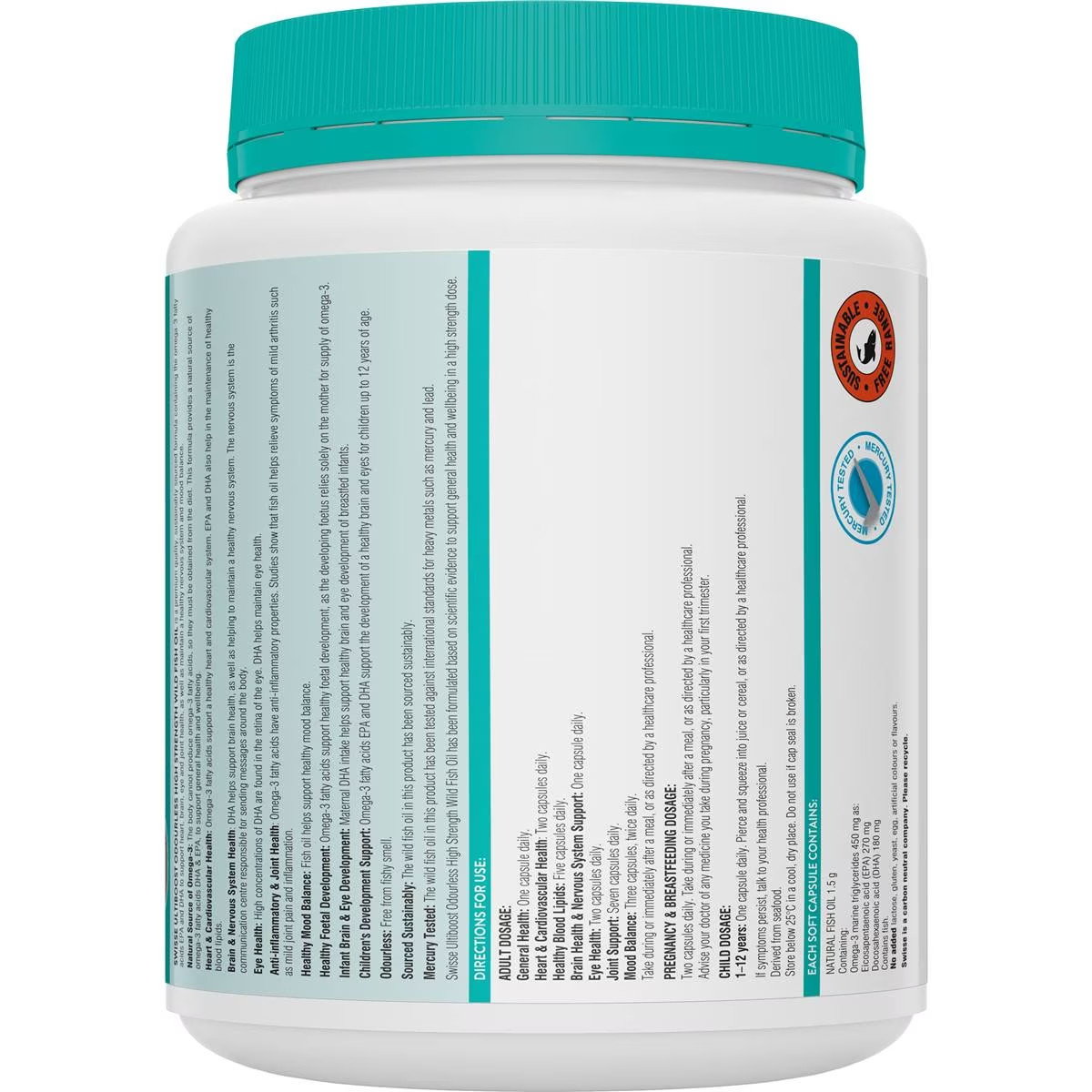 swisse od high strength wild fish oil 400c