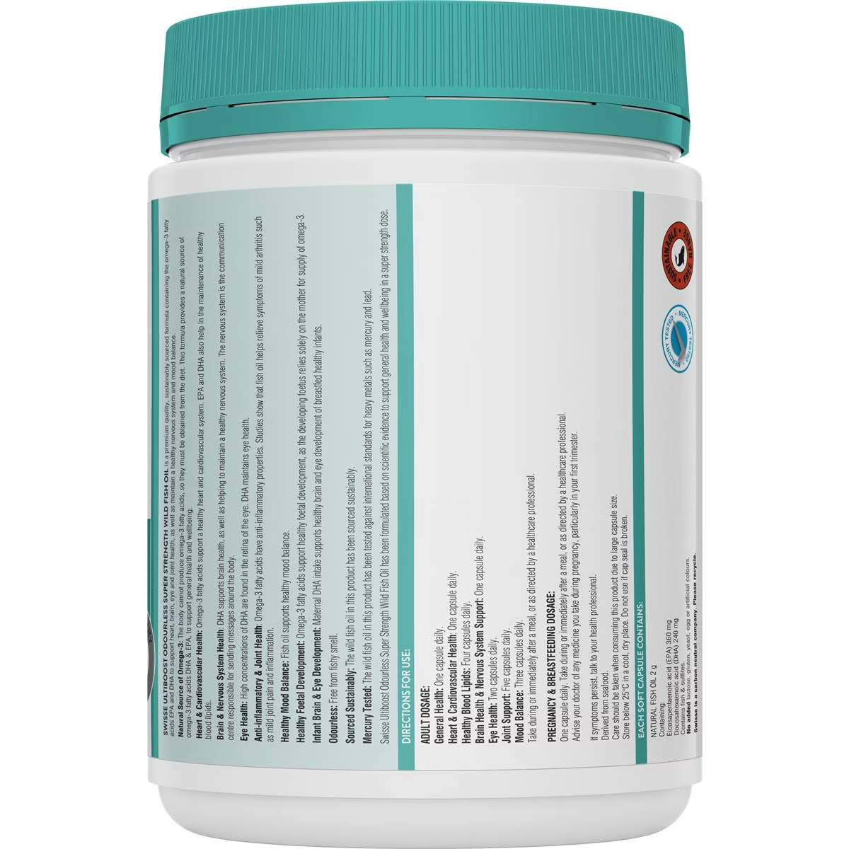 swisse odourless super strength wild fo 200c