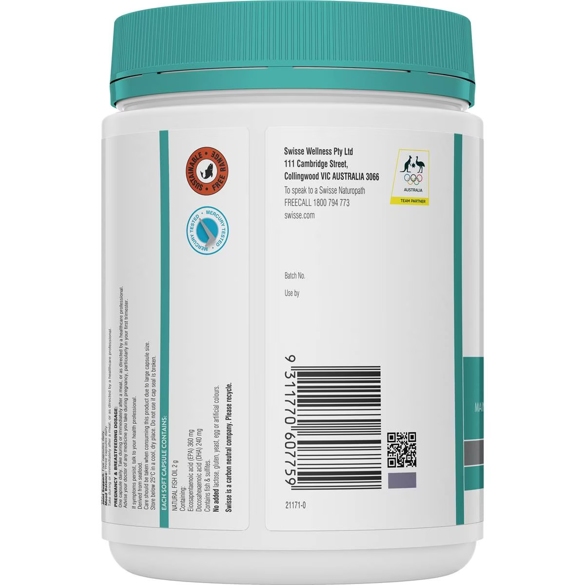 swisse odourless super strength wild fo 200c