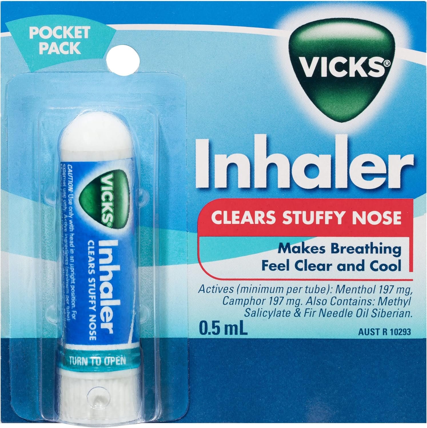 vick nasal decognestant inhaler 1 pack|