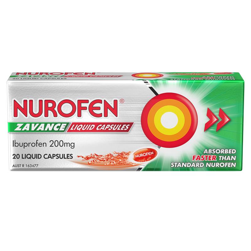 nurofen zavance liquid capsules 20c