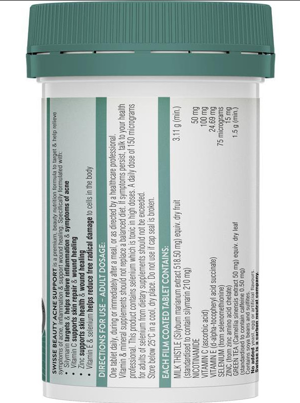 swisse acne support 60t