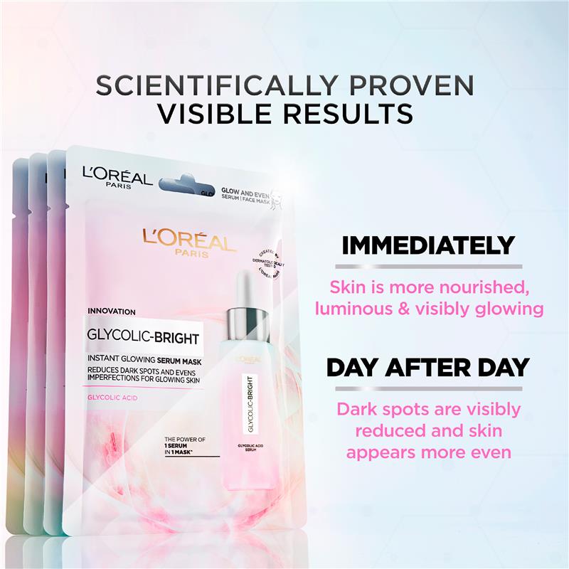 loreal paris glycolic sheet mask