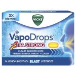 vicks vapodrops extra strong 16 lemon menthol