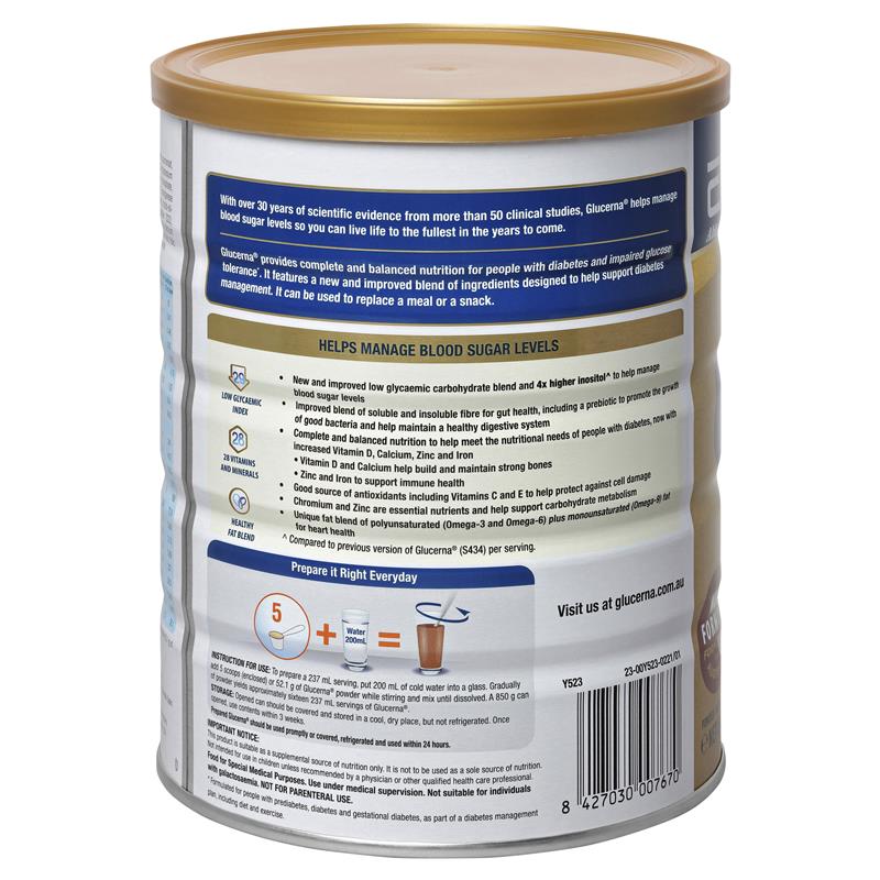abbot glucerna chocolate (850g)