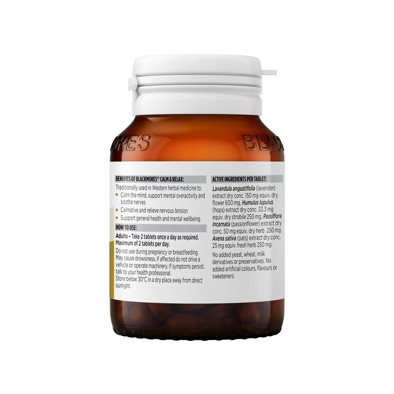 blackmores calm & relax 60 tables