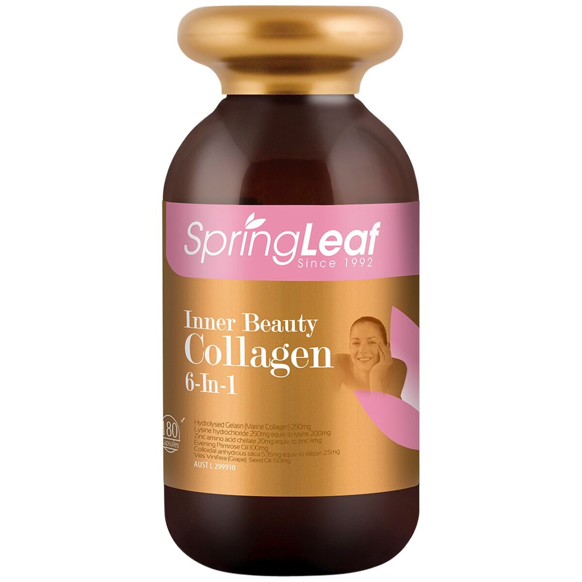 spring leaf beauty collagen 6 in 1 180c (expiry 8/26)
