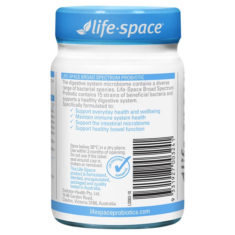 lifespace broad spectrum probiotic 60c