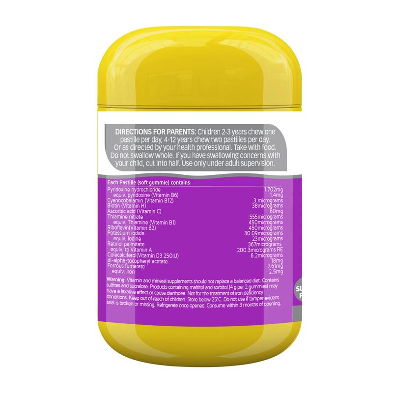 nature way kids smart high strength vita gummies multi-vitamin + iron 40