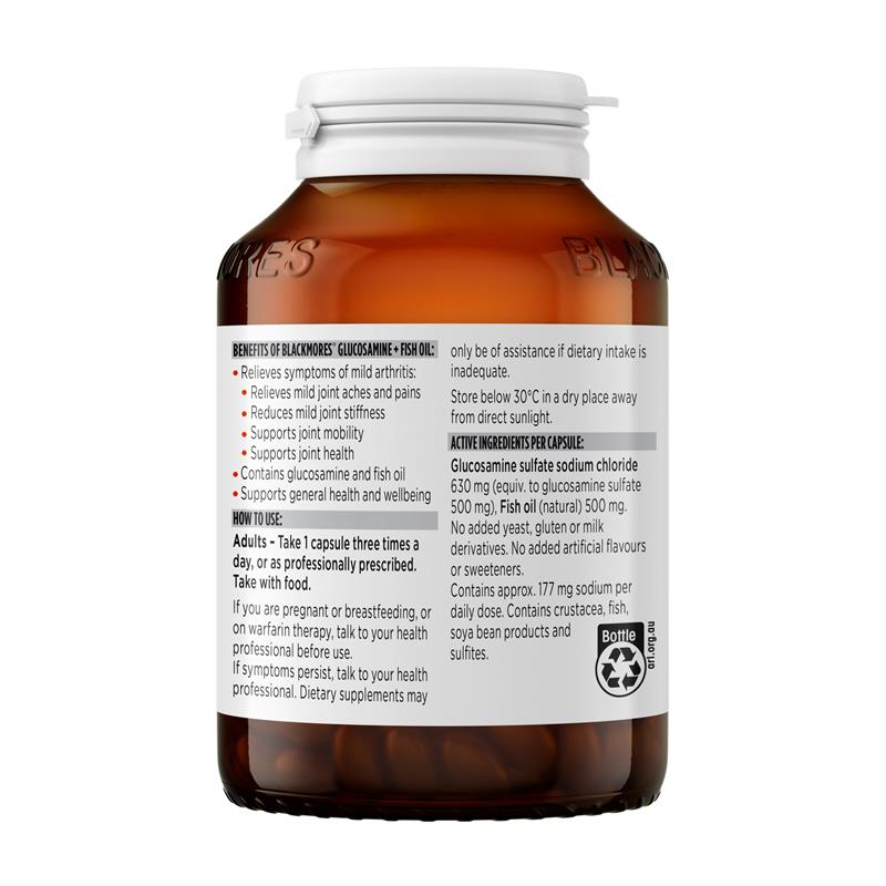 blackmores glucosamine fish oil 90c