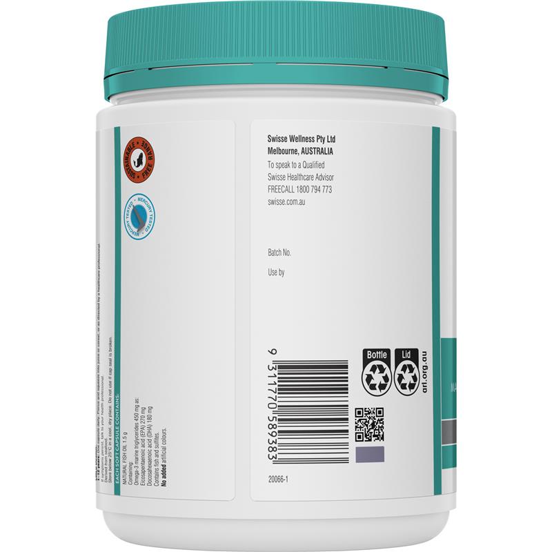 swisse odourless high strength wild fish oil 200v