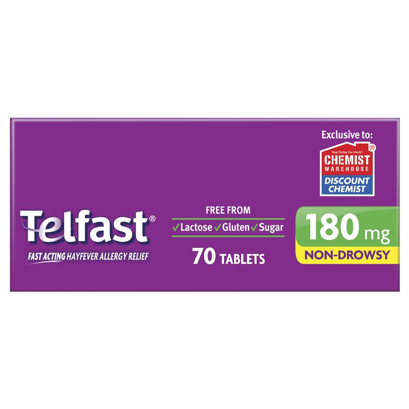 telfast 180mg 70 tablets