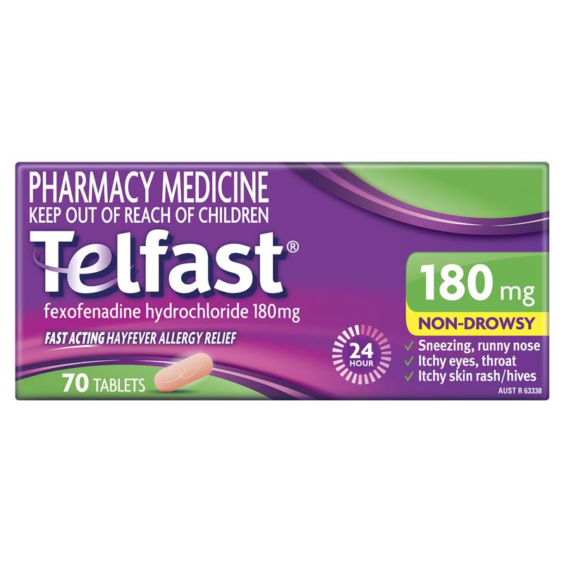 telfast 180mg 70 tablets