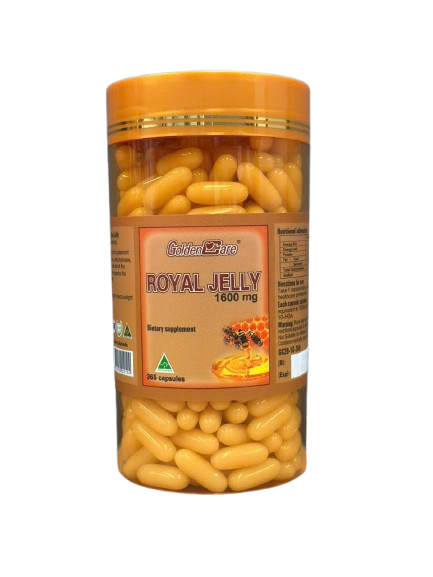 golden care royal jelly 1600mg 365 capsules
